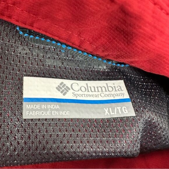 Columbia Men's Size XL Omni Shade Red Long Sleeve Lightweight Button Down Shirt - Picture 12 of 14